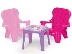 Set de masa cu scaune - unicorn - dolu (D2503)